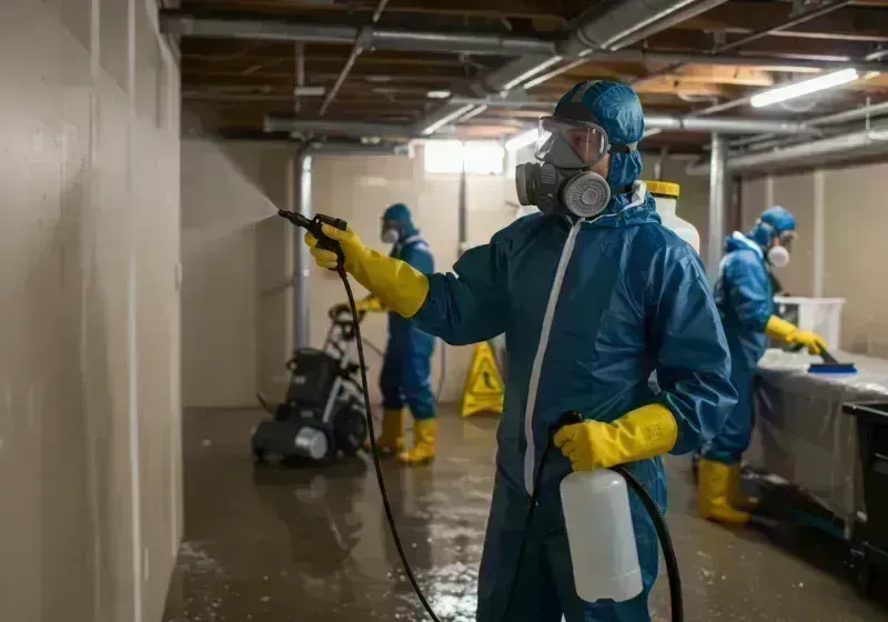 Basement Sanitization and Antimicrobial Treatment process in Pine Hills, FL